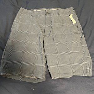 Plaid Tech Shorts
